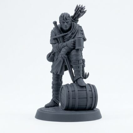 Cutthroat Bandit E - Gray Resin 3D Printed Miniature