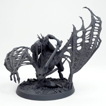 Dabeath Check Mount - Gray Resin 3D Printed Miniature