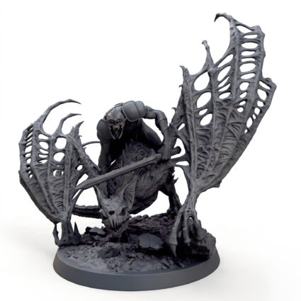 Dabeath Climb Mount - Gray Resin 3D Printed Miniature