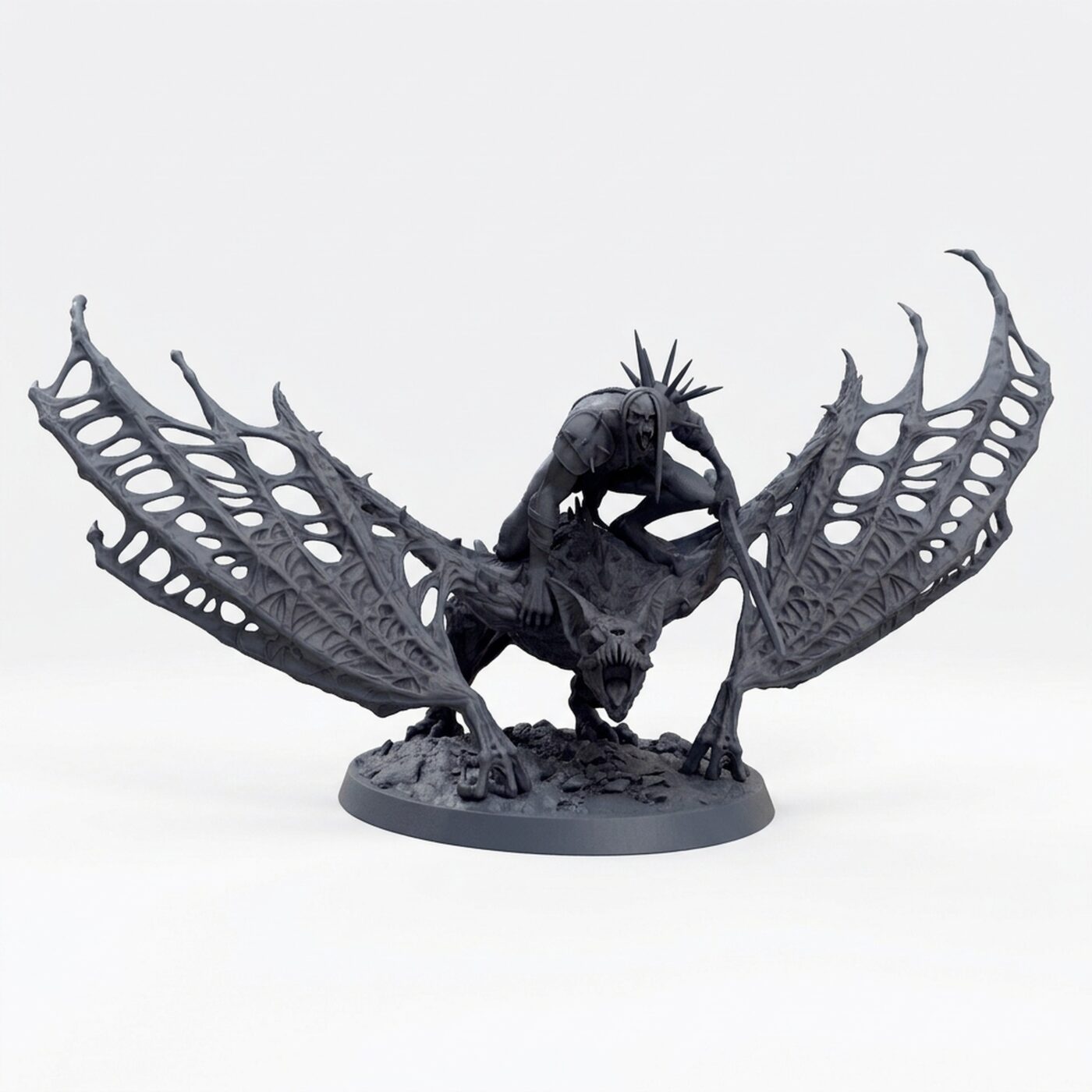 Dabeath Cry Mount - Gray Resin 3D Printed Miniature