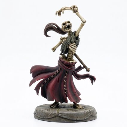 Damsel Skeleton - Painted 3D Printed Miniature