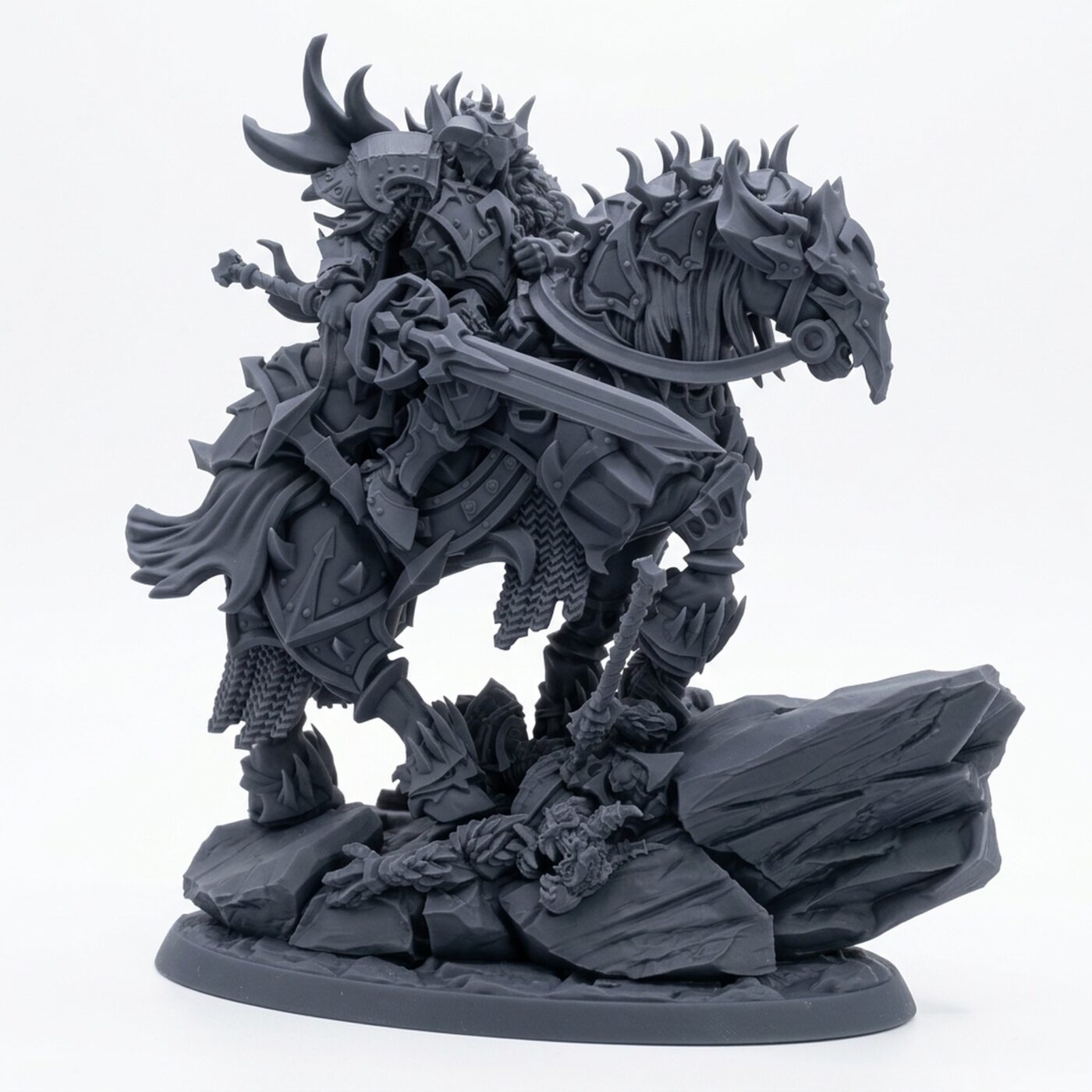 Dark Baron Harkon - Gray Resin 3D Printed Miniature