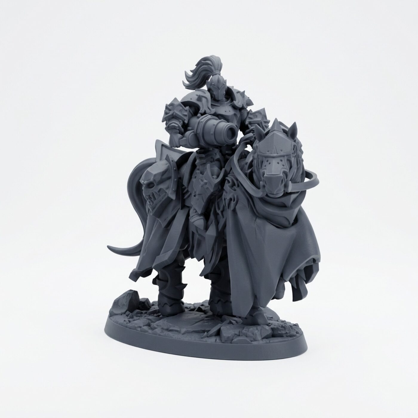 Deathrider - Gray Resin 3D Printed Miniature