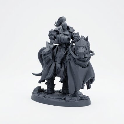 Deathrider - Gray Resin 3D Printed Miniature