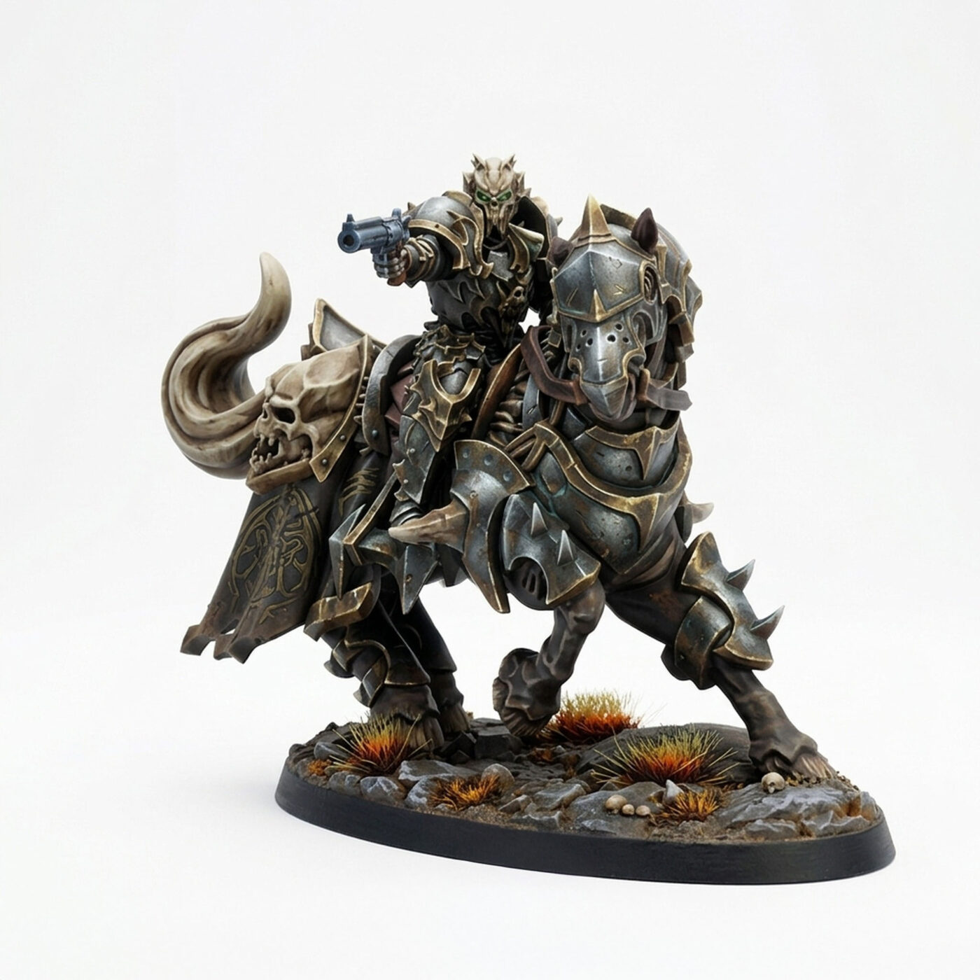 Deathrider Horse B - Painted 3D Printed Miniature