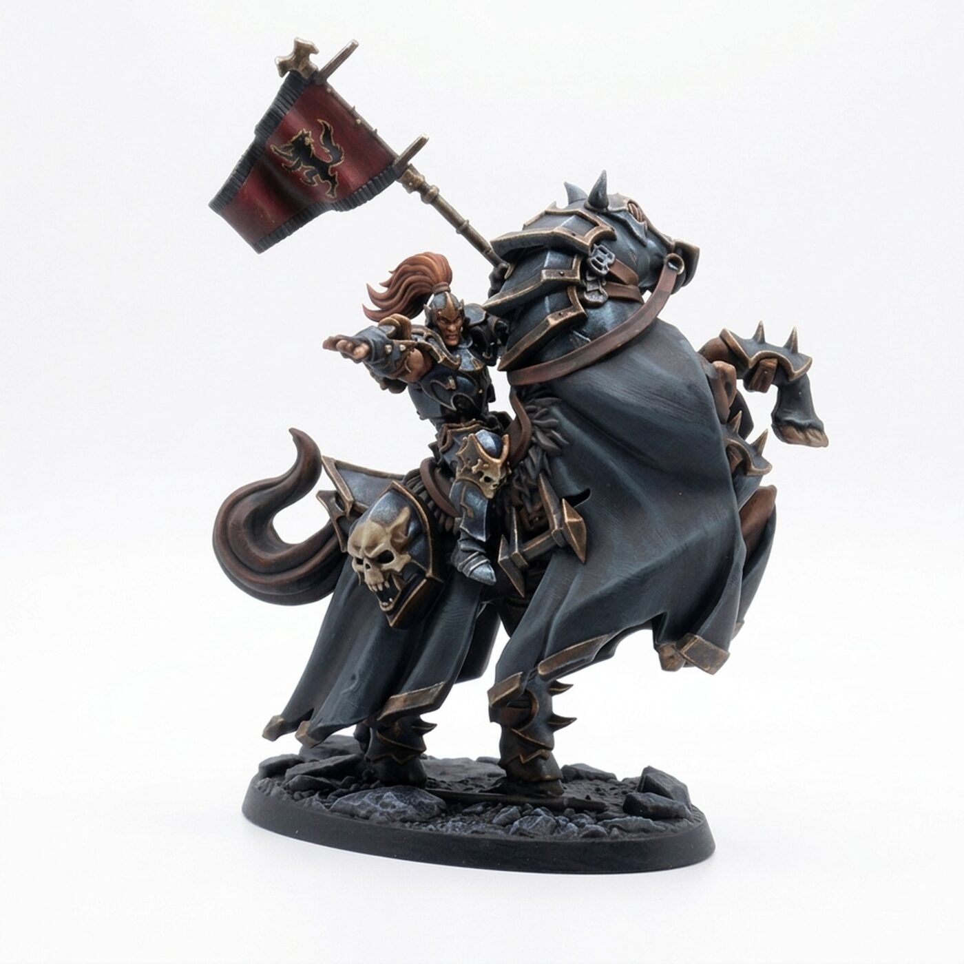 Deathrider Horse C - Painted 3D Printed Miniature