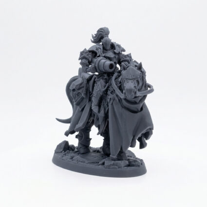 Deathrider Horse E - Gray Resin 3D Printed Miniature