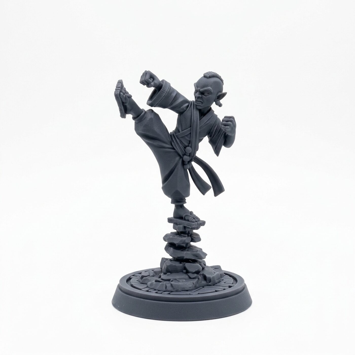 Disciple Balancing - Gray Resin 3D Printed Miniature