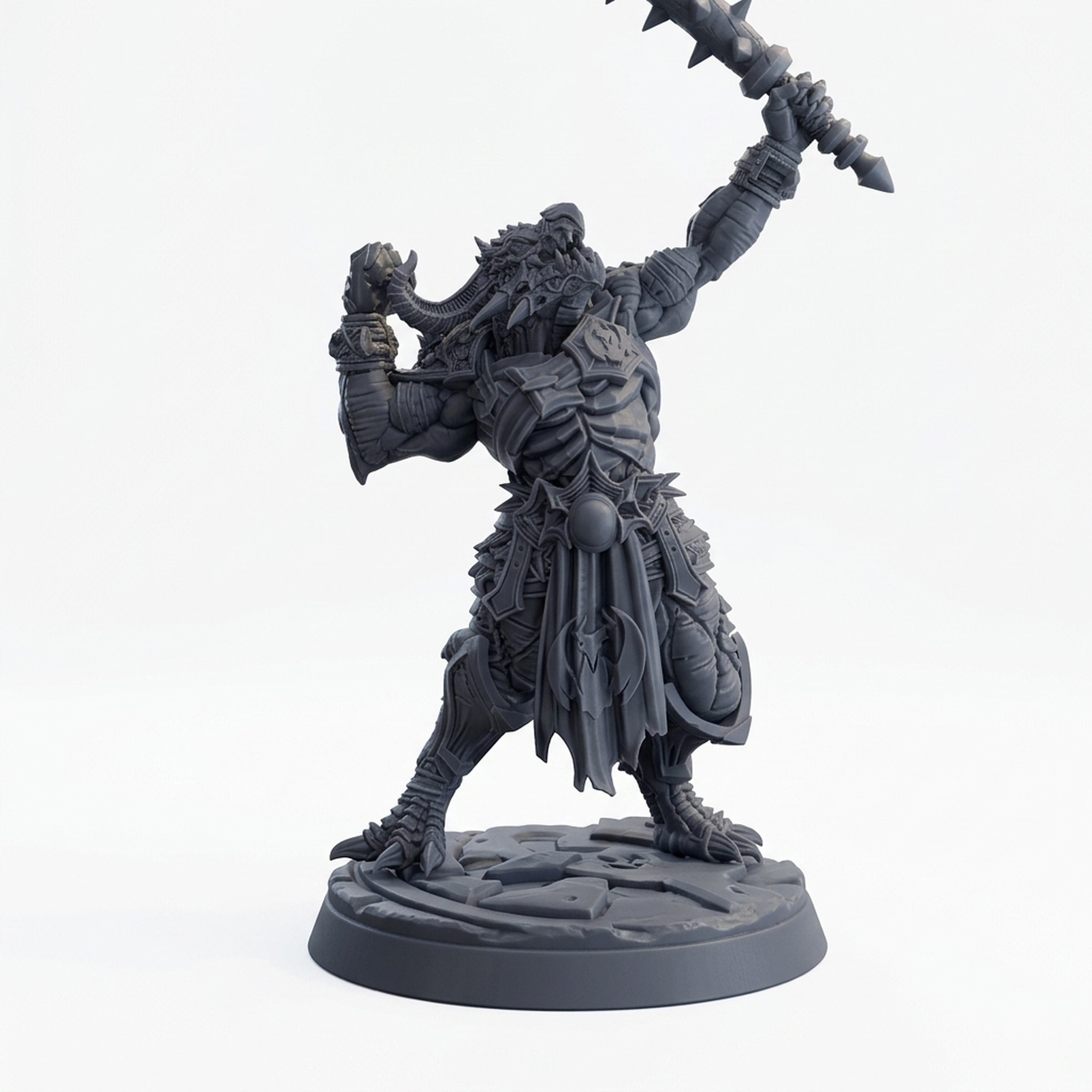 Drakken Marauder C - Gray Resin 3D Printed Miniature