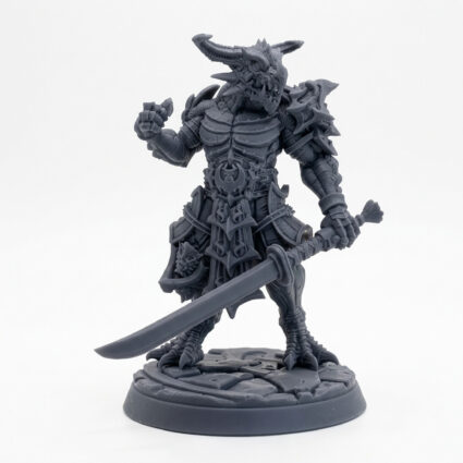 Drakken Protectors A - Gray Resin 3D Printed Miniature