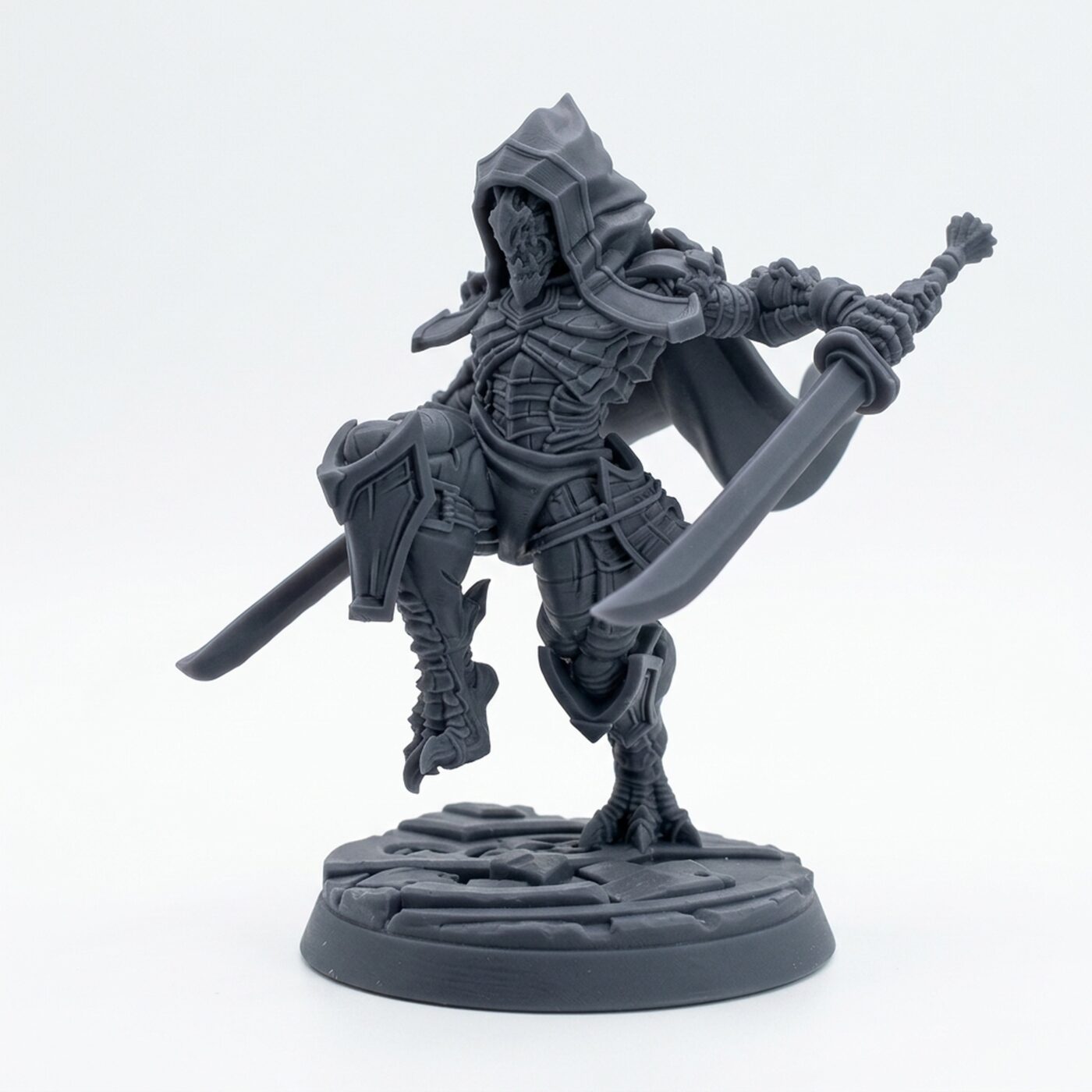 Drakken Protectors C - Gray Resin 3D Printed Miniature
