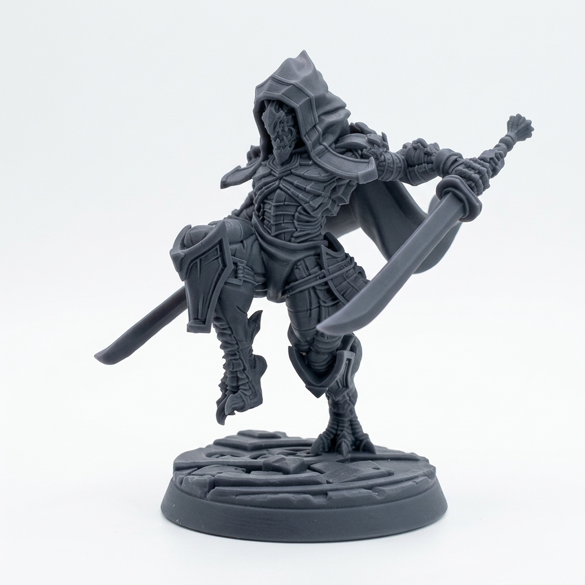 Drakken Protectors C - Gray Resin 3D Printed Miniature