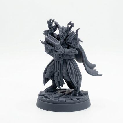 Drakkensagecouncil C - Gray Resin 3D Printed Miniature