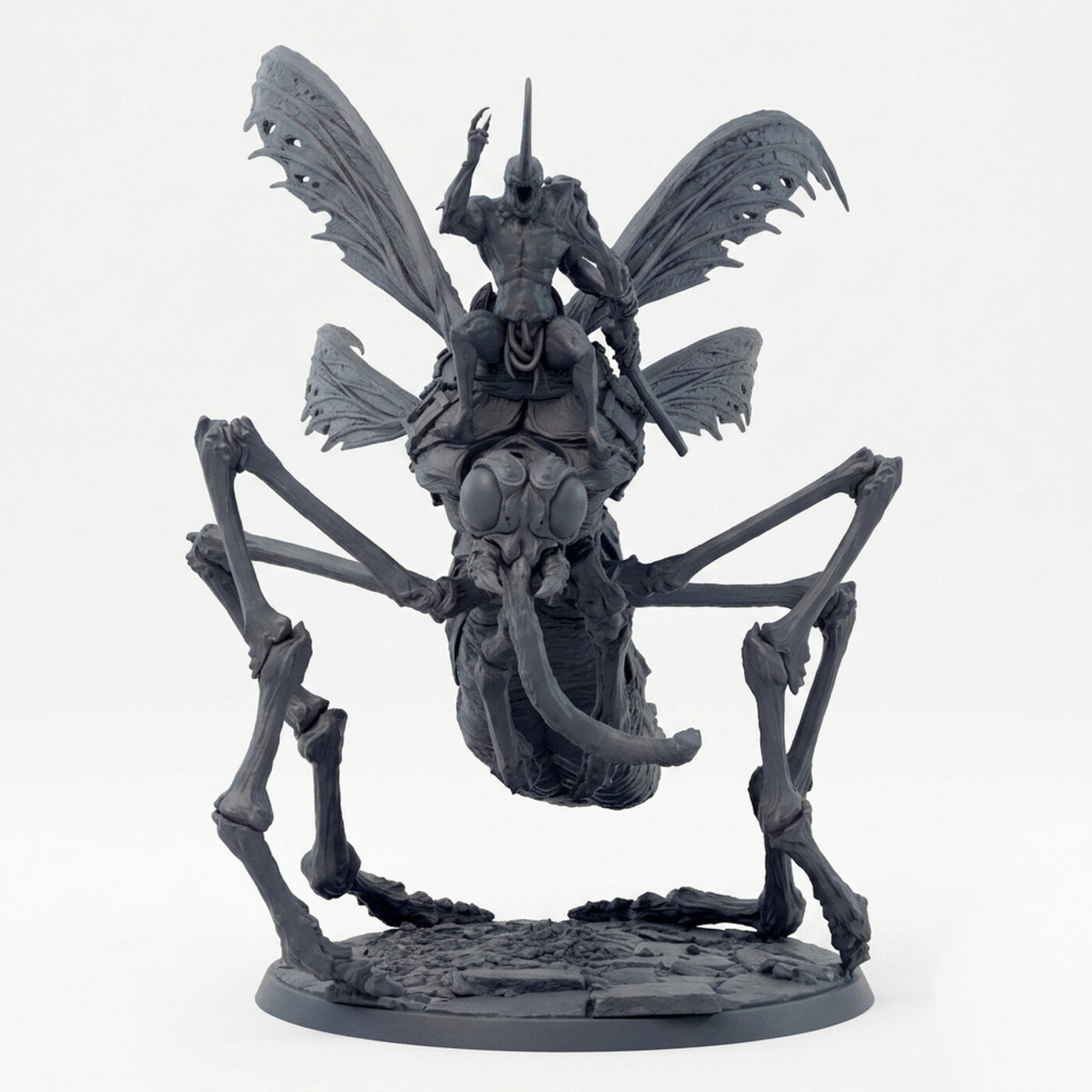 Dravon Way Mount - Gray Resin 3D Printed Miniature