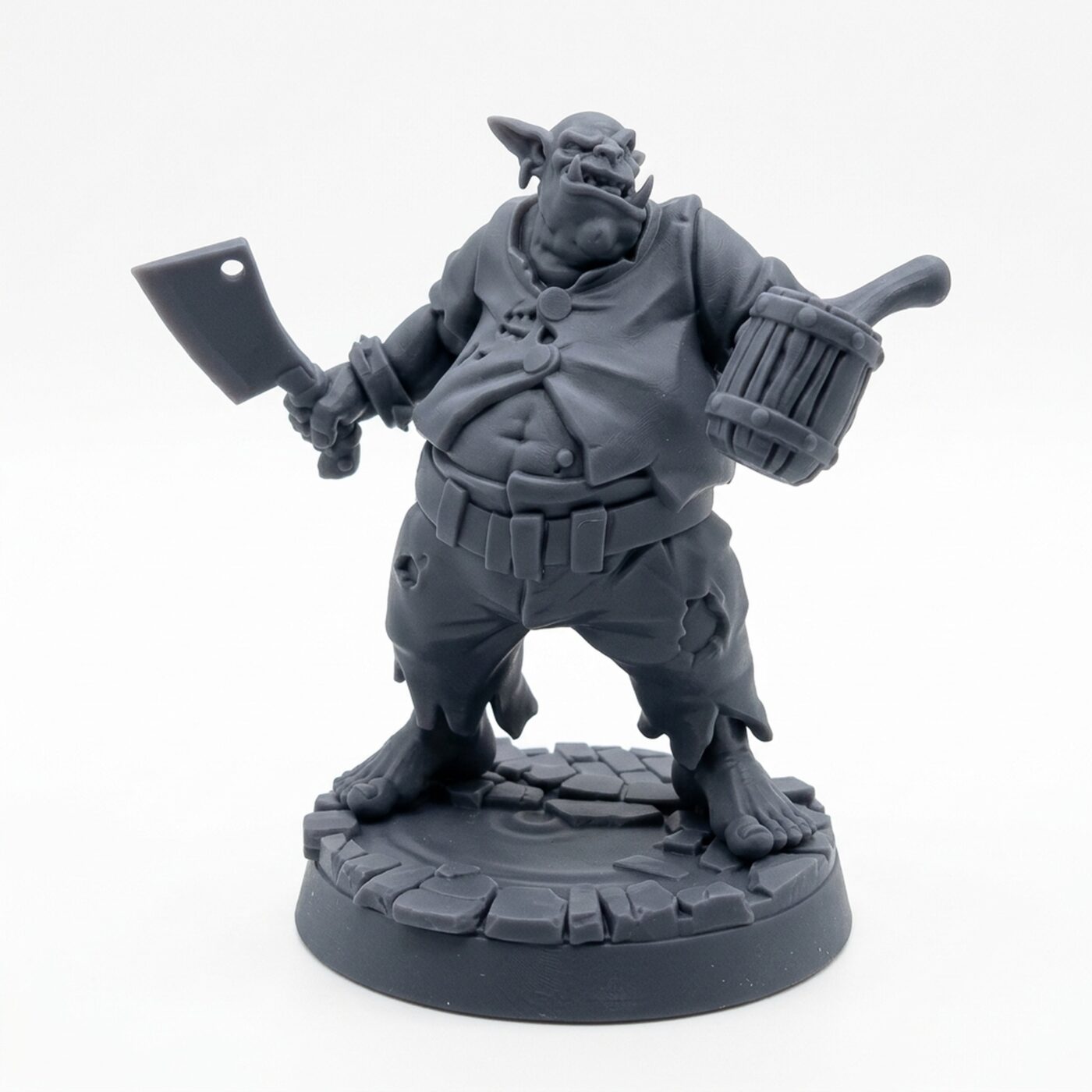 Dremek Happy Quencher - Gray Resin 3D Printed Miniature