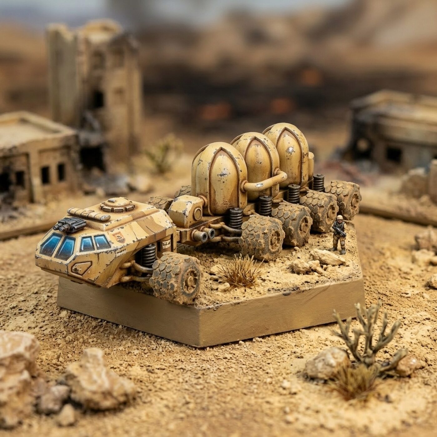 Dromedary Liquid Transport Vaccuum - USe Mechs 3D Print Painted Mech Miniature