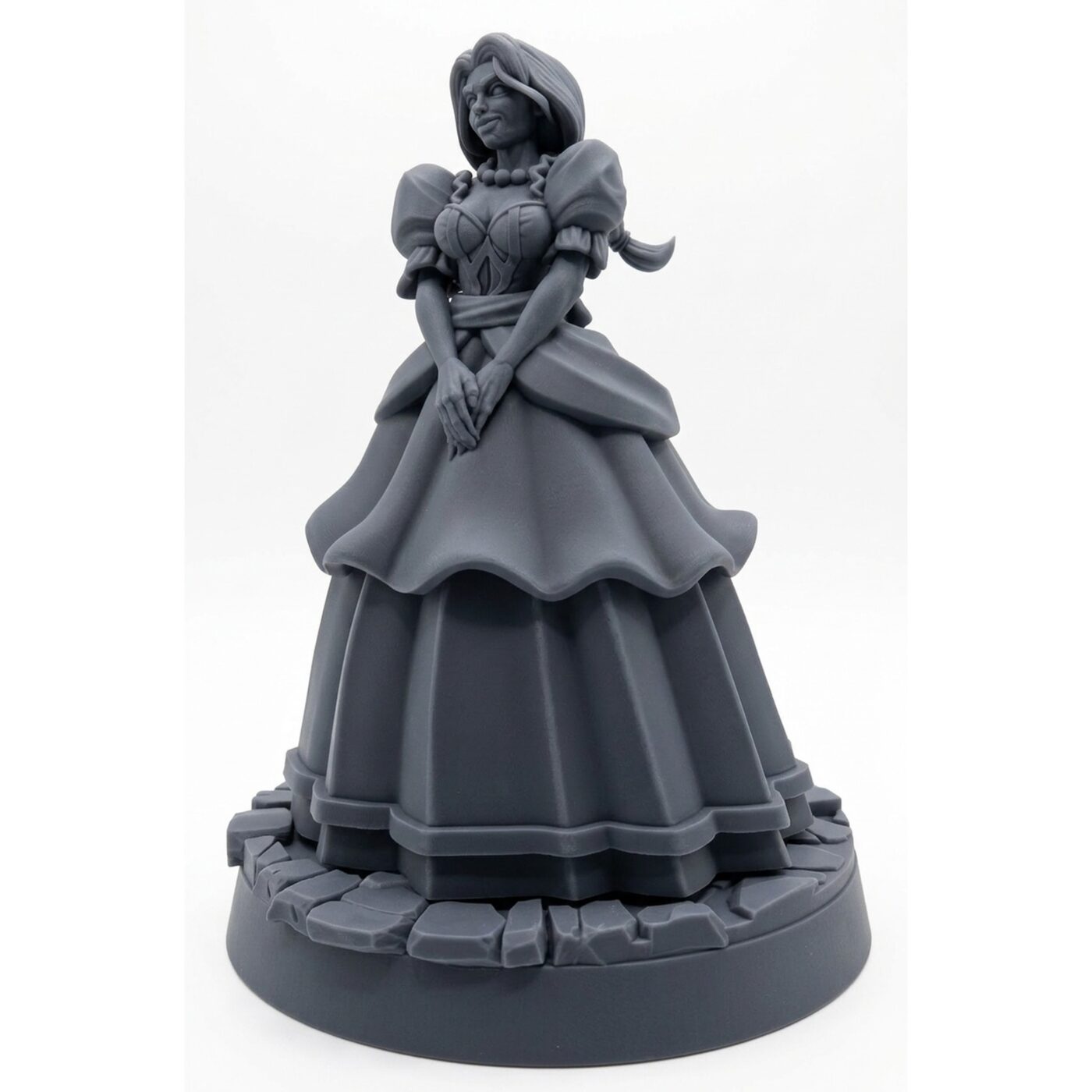 Duchess Elanor Sighing - Gray Resin 3D Printed Miniature