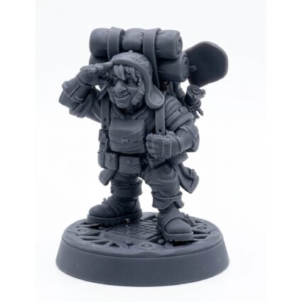 Dumoun Path Finder - Gray Resin 3D Printed Miniature