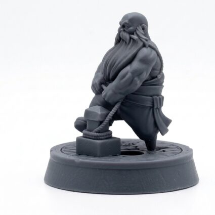 Dwarf Crew Member - Gray Resin 3D Printed Miniature