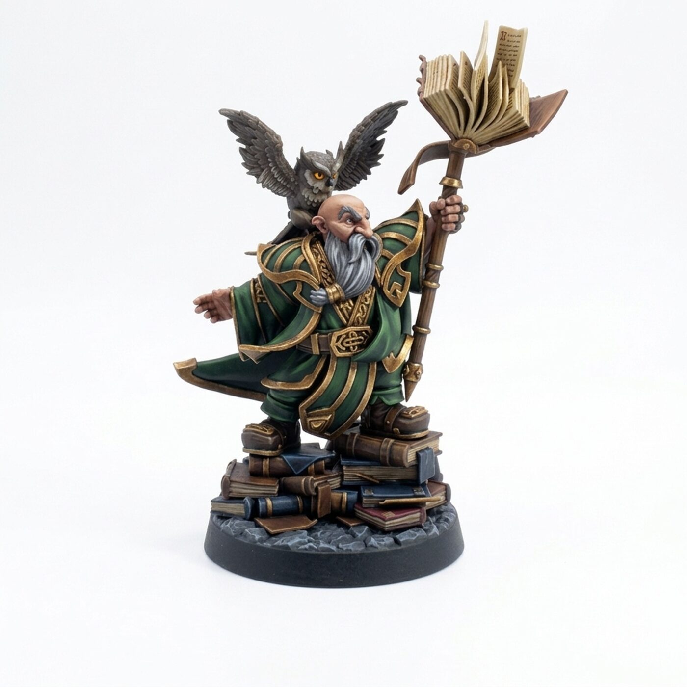 Dwarf Runesage Diogen - Painted 3D Printed Miniature