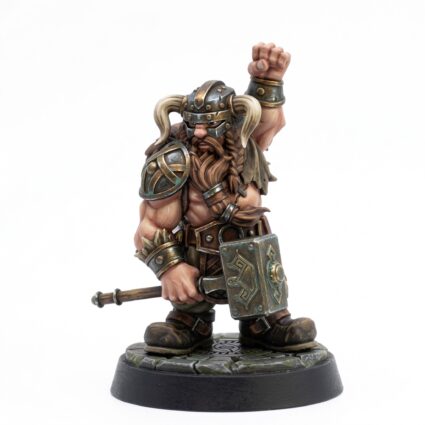 Dwarf Viking - Painted 3D Printed Miniature