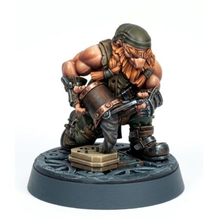 Dwarven Blacksmith Stannor - Painted 3D Printed Miniature