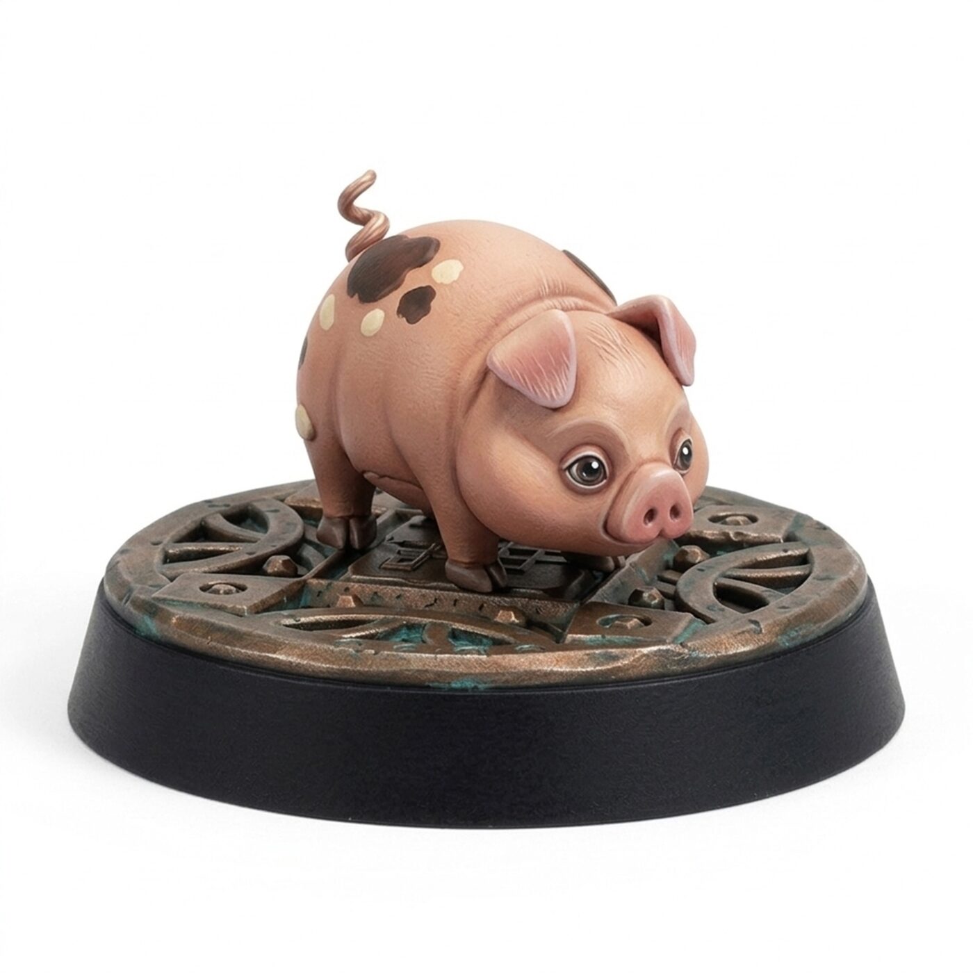 Dwarven Brewcrop Pig - Painted 3D Printed Miniature