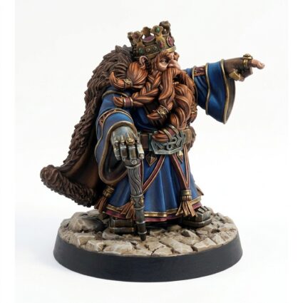 Dwarven King Durnar Goldheart - Painted 3D Printed Miniature
