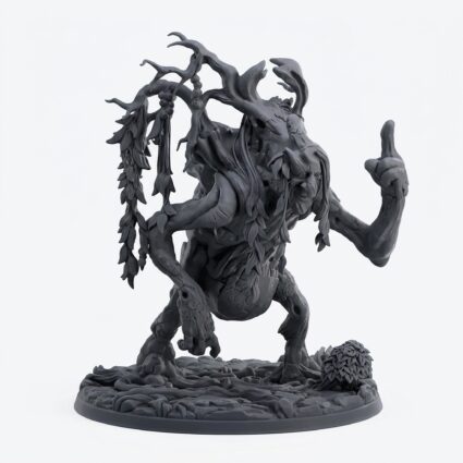 Elder Treant - Gray Resin 3D Printed Miniature