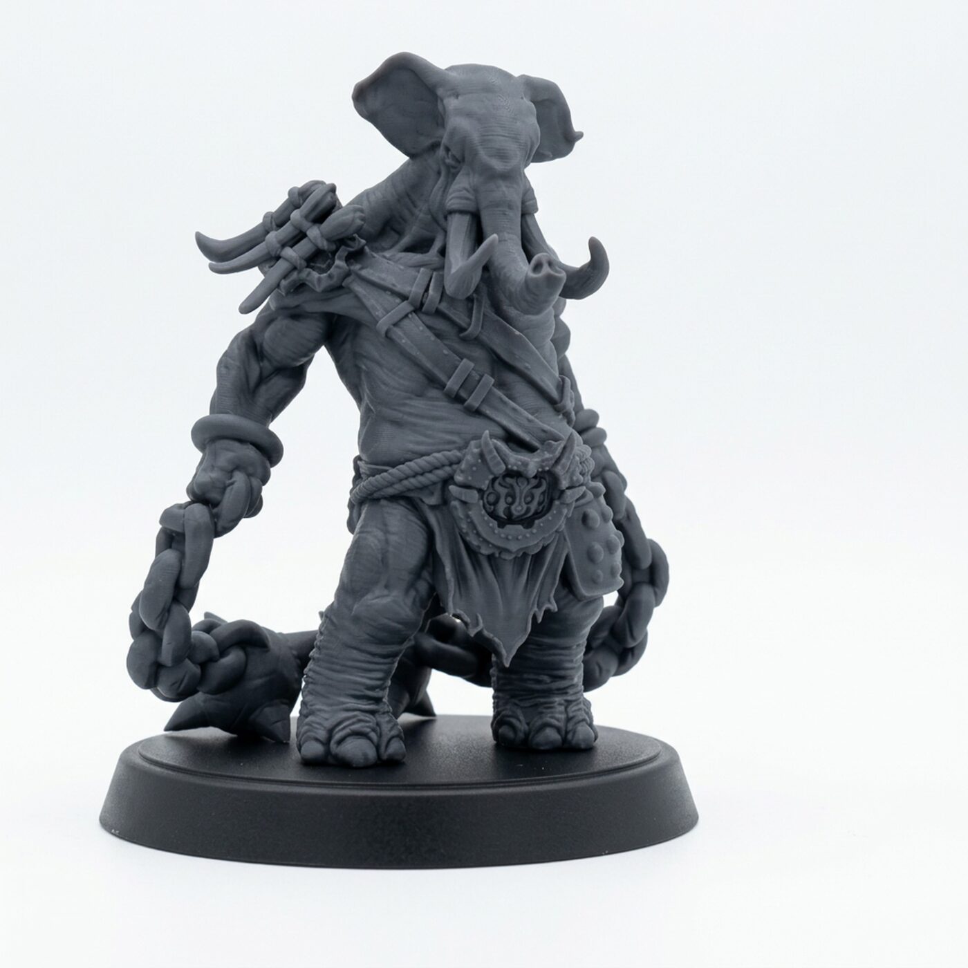 Elephon Whirler A - Gray Resin 3D Printed Miniature