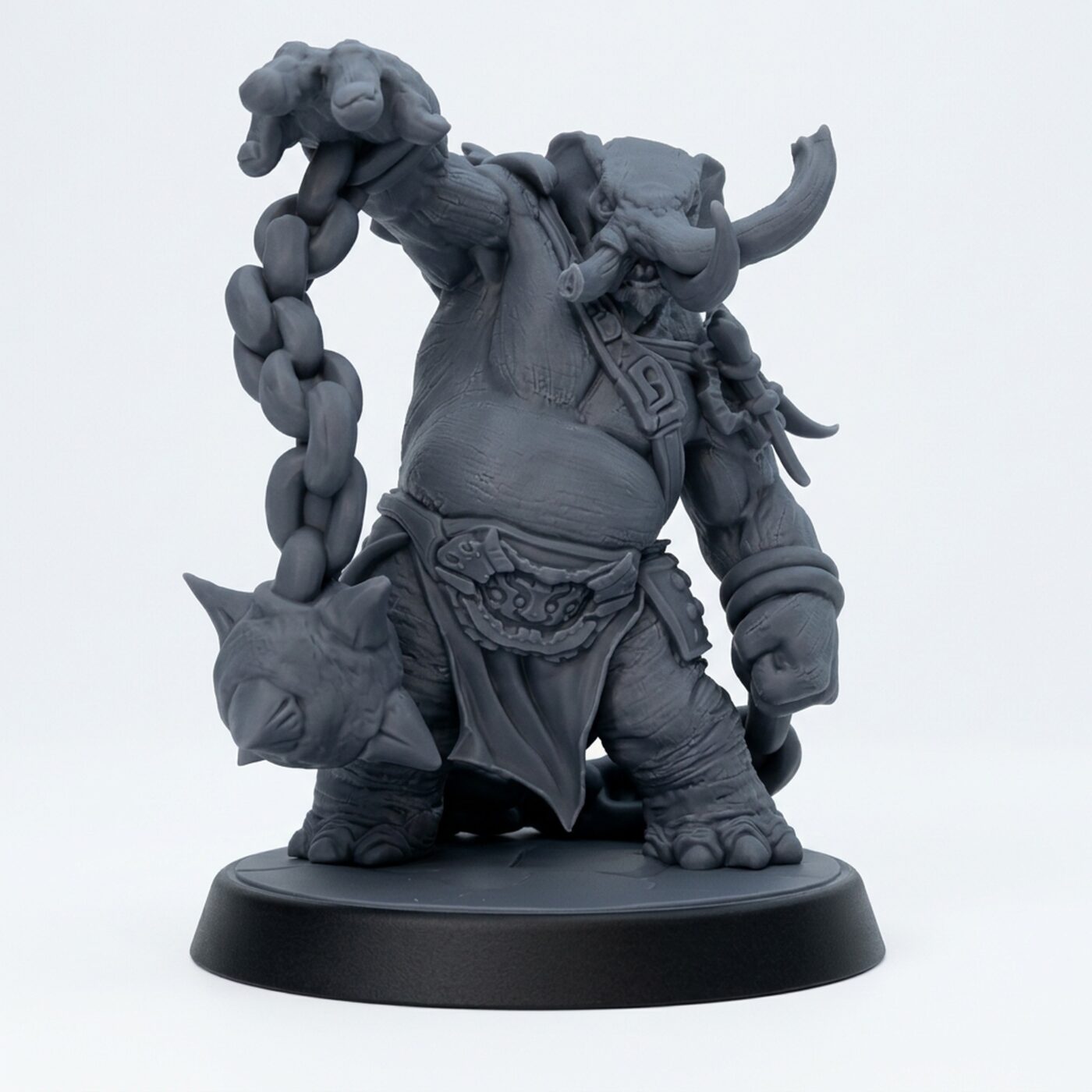 Elephon Whirler C - Gray Resin 3D Printed Miniature