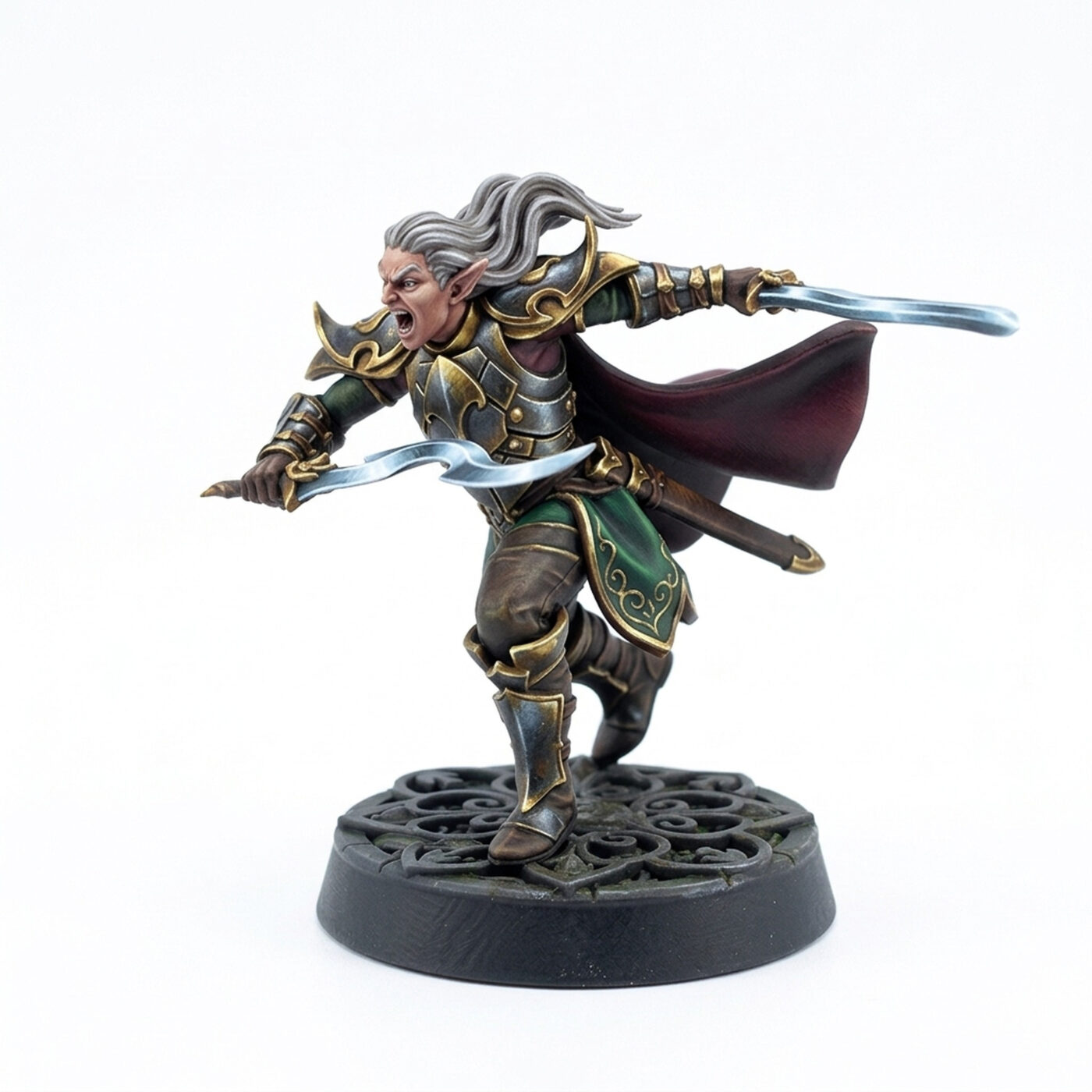 Elf Protector Fainn - Painted 3D Printed Miniature