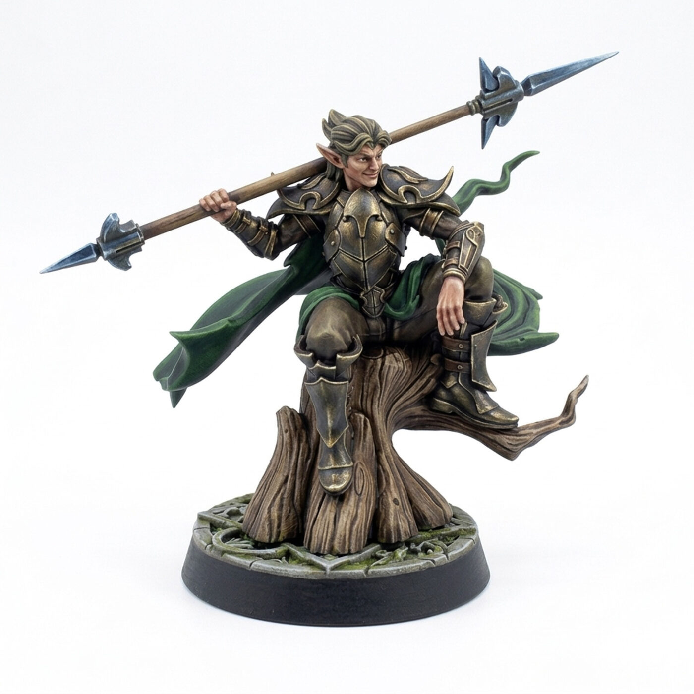Elf Protector Fandoor Elyar - Painted 3D Printed Miniature