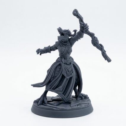 Ember Protector C - Gray Resin 3D Printed Miniature