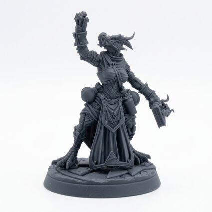Ember Protector D - Gray Resin 3D Printed Miniature