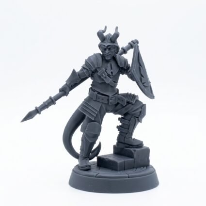 Emeron Ironclad - Gray Resin 3D Printed Miniature