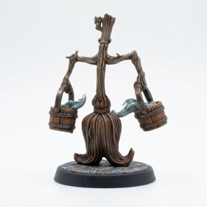 Enchanted Broom - Painted 3D Printed Miniature