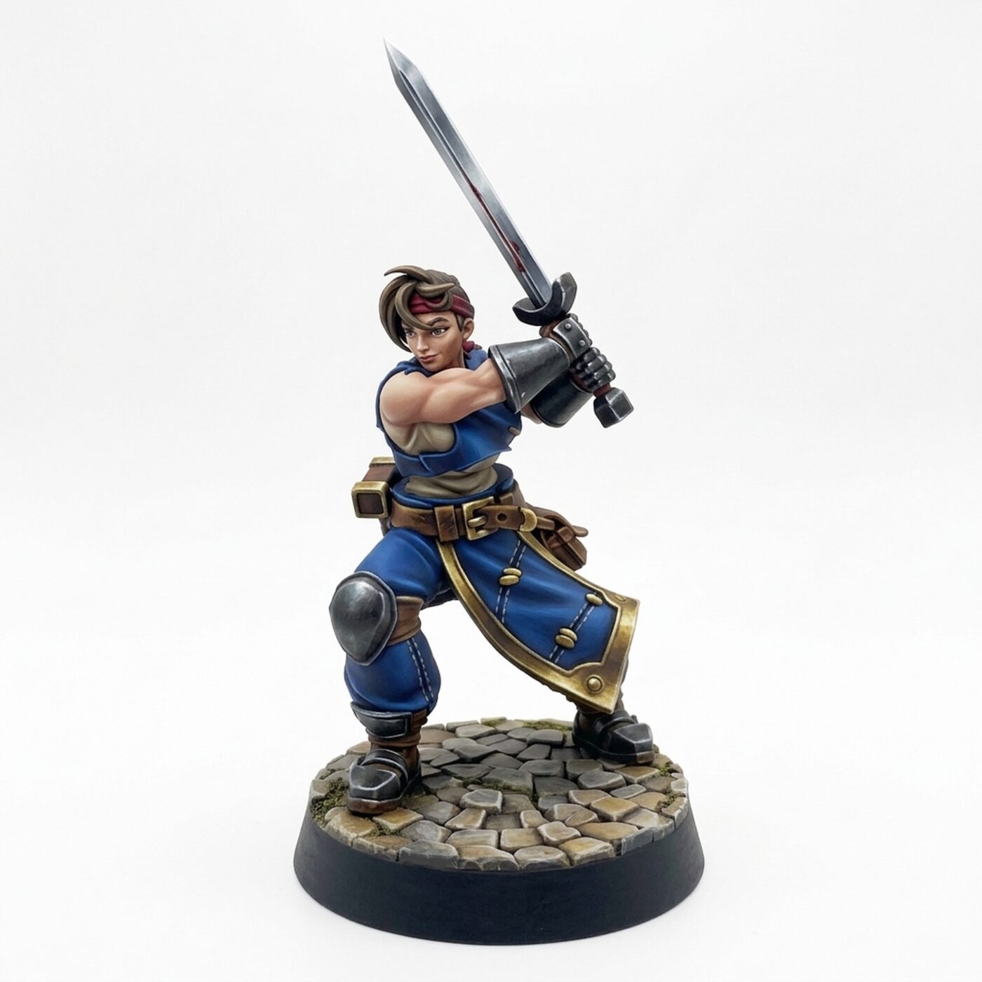 Erika Red Wielding A Sword - Painted 3D Printed Miniature