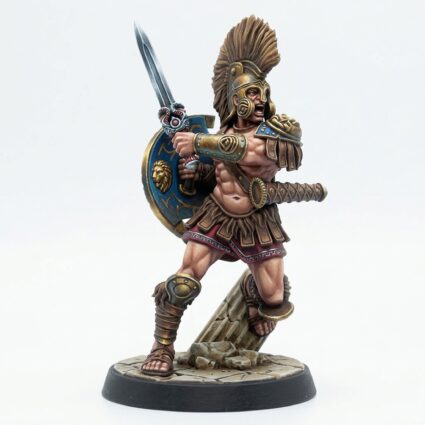 Eulyssian Warrior 1 A - Painted 3D Printed Miniature