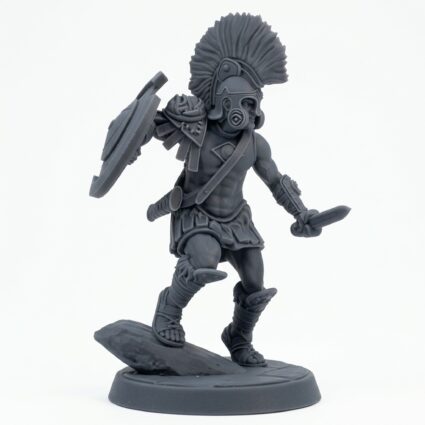 Eulyssian Warrior 4 A - Gray Resin 3D Printed Miniature
