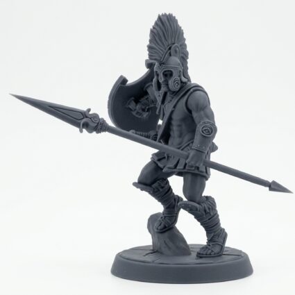 Eulyssian Warrior 4 B - Gray Resin 3D Printed Miniature
