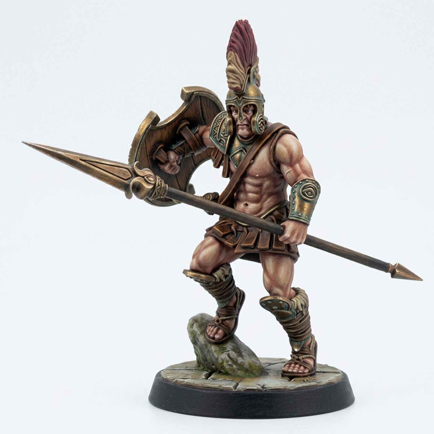 Eulyssian Warrior 4 B - Painted 3D Printed Miniature