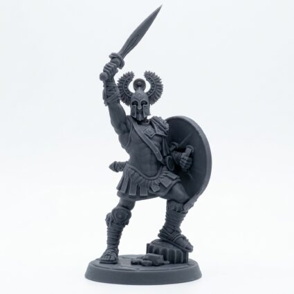 Eulyssian Warrior 5 A - Gray Resin 3D Printed Miniature