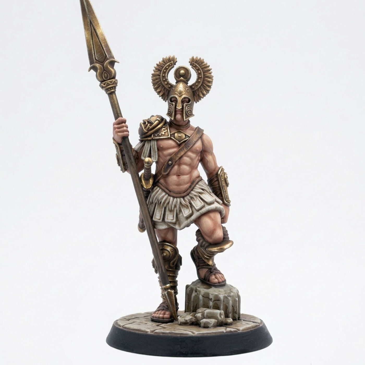 Eulyssian Warrior 6 B - Painted 3D Printed Miniature