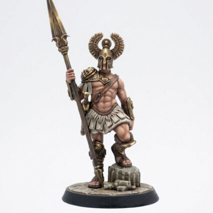 Eulyssian Warrior 6 B - Painted 3D Printed Miniature