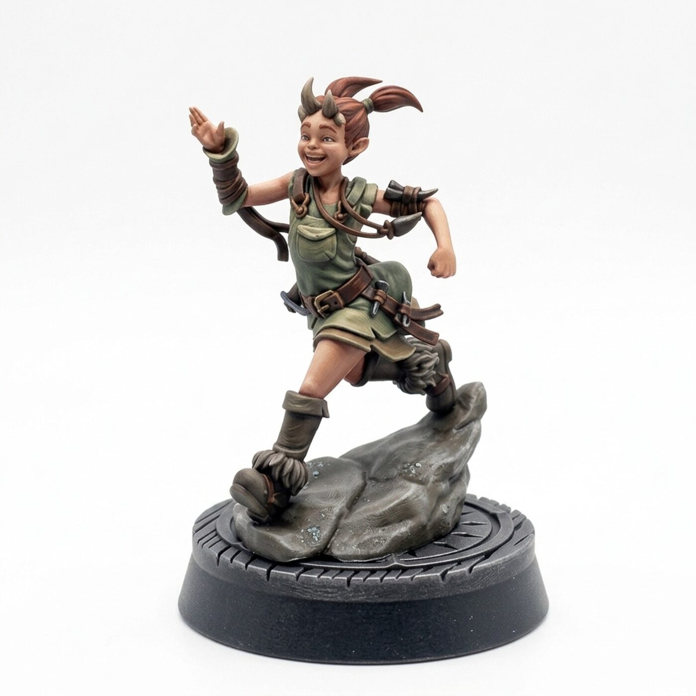 Evangeline Running - Painted 3D Printed Miniature