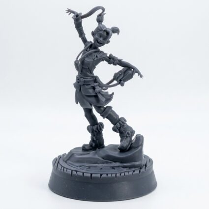 Evangeline Statue Pose - Gray Resin 3D Printed Miniature