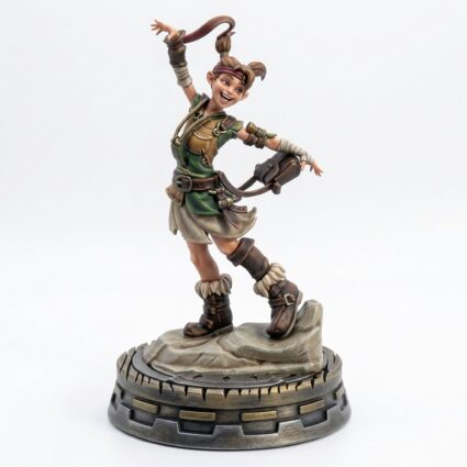Evangeline Statue Pose - Painted 3D Printed Miniature