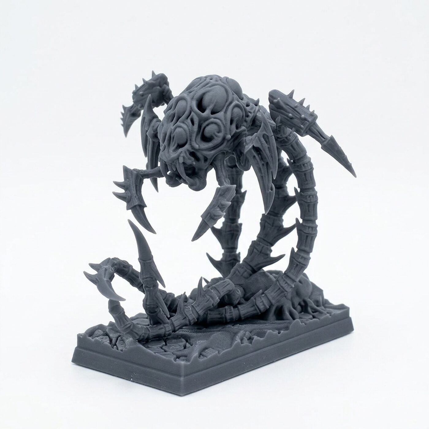 Eviscerator D - Gray Resin 3D Printed Miniature