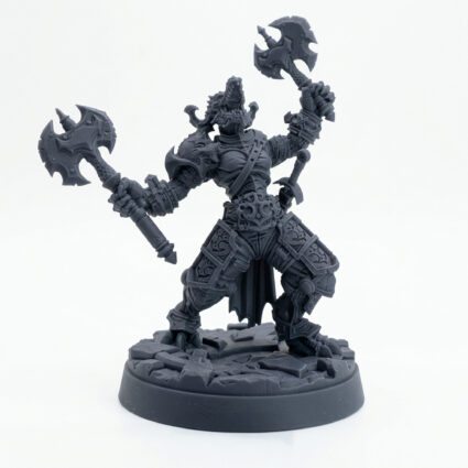 Executioner Wyrm Daughter B - Gray Resin 3D Printed Miniature